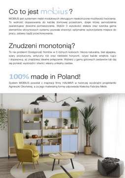 Halmar MOBIUS 2D ШКАФ натуральный гикори серый