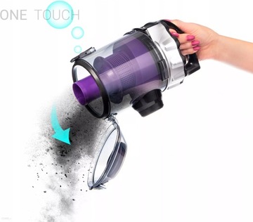 БЕЗРЕШЕННЫЙ ПЫЛЕСОС 800ВТ ЦИКЛОН + ТУРБОЩЕТКА