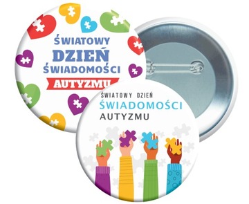 przypinka światowy dzień autyzmu autyzmu autyzm