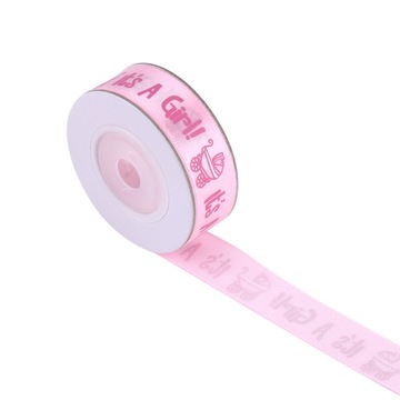 10 jardów / rolka TO JEST DZIEWCZYNA Baby Shower