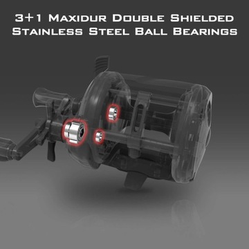 Множитель Kastking Rekon 2000 — 5,3:1 — слева