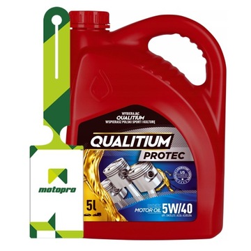 QUALITIUM PROTEC 5W-40 5L - Olej Syntetyczny + ZAWIESZKA GRATIS