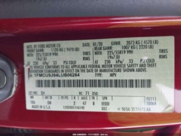 Ford Kuga III 2020 Ford Kuga 2020 r., 2,0L TITANIUM 2.0 Benzyna 250KM, zdjęcie 11