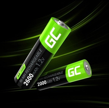 4x БАТАРЕИ AA R6 GREEN CELL 2600 мАч