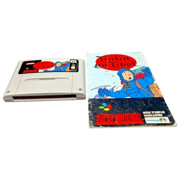 Gra Tintin In Tibet + instrukcja Nintendo SNES retro 16 bit
