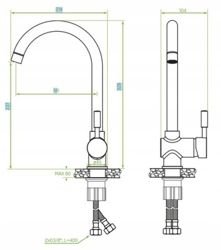 LAVEO THIRTEEN - МОЙКА SBPA711T СИФОН С 1 КОРЗИНОЙ + ЧЕРНАЯ СМЕСЬ