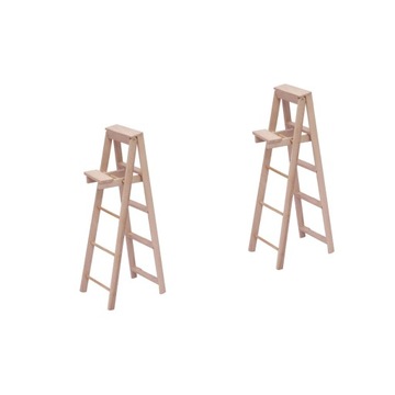 Miniaturowa drabina ogrodowa Zabawkowe meble drewniane DIY