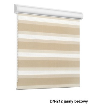 рулонная штора в кассете с дневной и ночной линией, размер 80