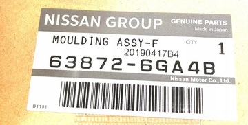 LIŠTA BLATNÍK PŘEDNÍ NISSAN 370Z NISMO 2015+