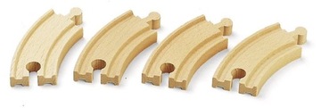 Brio Krótkie zakręty, 90 mm, 4 szt.
