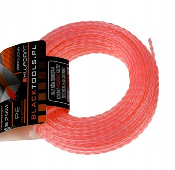 ŻYŁKA TNĄCA DO KOSY KOSIARKI KARBOWANA 2,7MM ZBROJONA Z DRUTEM 15M MOCNA BL