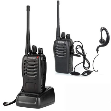 2XBAOFENG BF-888SKRÓTKOFALÓWKI DUŻY ZASIĘG CZARNY