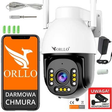 Kamera WiFi IP Zewnętrzna Obrotowa Zoom x10 2.7K ORLLO Z9 ULTRA+ GRATIS