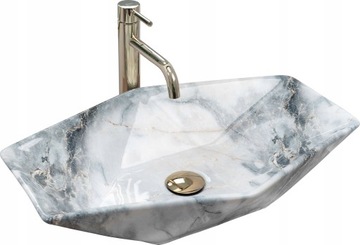 Umywalka VEGAS GRANIT połysk ceramiczna marmur