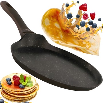 VALDINOX PATELNIA DO NALEŚNIKÓW JAJEK OMLETÓW INDUKCJA GAZ NON-STICK 24cm