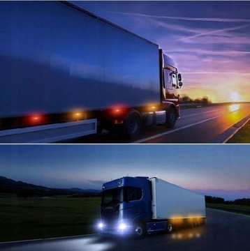 Габаритный фонарь светодиодный 12-24В 2xSMD IP68 белый 10шт + винты