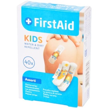Plastry dla dzieci wodoodporne KIDS 40 sztuk
