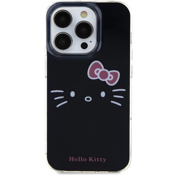 Etui HELLO KITTY face Czarny do Apple iPhone 13 Pro, pokrowiec obudowa case