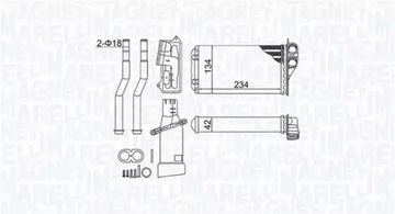 MAGNETI MARELLI 350218466000 NÁHRADA TEPLÁ TOPENÍ INTERIÉR
