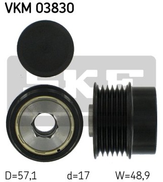 SKF VKM 03830 МУФТА ГЕНЕРАТОРА DODGE, JEEP