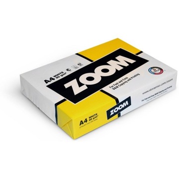 Papier biurowy ZOOM format A4 500 arkuszy 80G
