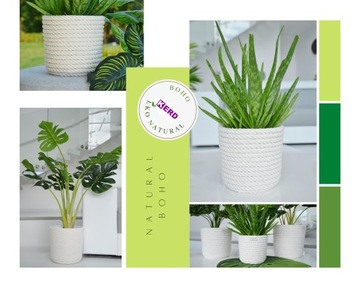 Декоративная корзина-крышка для цветочного горшка из джутовой травы БОХО 20