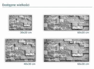 SZKLANA PODSTAWKA POD ZNICZE 40x30cm Cegły 35b