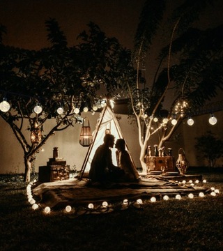 Солнечная лампа-гирлянда, 50 светодиодных садовых фонарей.