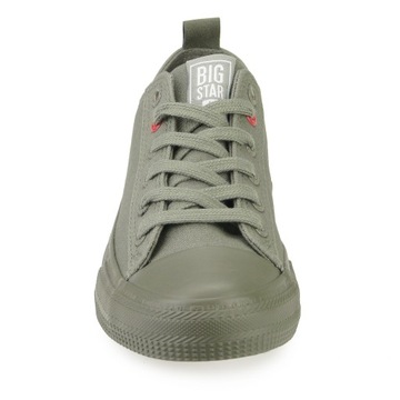 TRAMPKI damskie buty BIG STAR tenisówki niskie khaki z tkaniny JJ274004 37