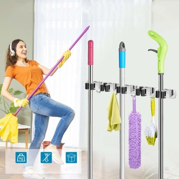 НАСТЕННАЯ ВЕШАЛКА ДЕРЖАТЕЛЬ ДЛЯ САДОВЫХ ИНСТРУМЕНТОВ МЕТЛЫ ШВАБРЫ ГРАБЛИ ПАЛЯКИ