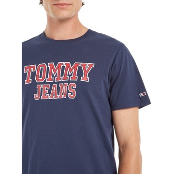 TOMMY HILFIGER KOSZULKA MĘSKA T-SHIRT GRANAT r.L