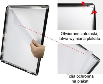 Информационная стойка Menuboard А4 для постера Черный