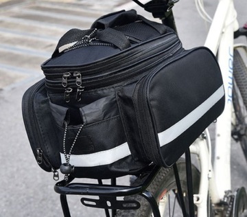 Большая сумка в багажник велосипеда, двойная корзина, 30 л.