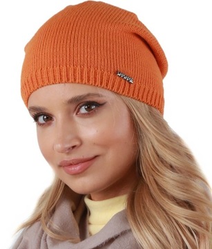 Polska CZAPKA damska gładka beanie KOLORY P2