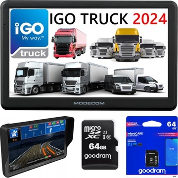 NAWIGACJA GPS 9 CALI DLA CIĘŻARÓWKI TIR MODECOM CX 9.3 IGO PRIMO TRUCK 2024