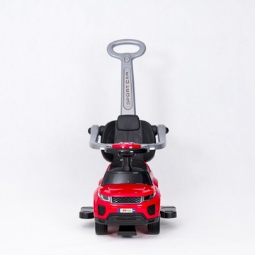 большой автомобиль-толкатель РЕЗИНОВЫЕ КОЛЕСА + ТАБЛИЧКИ