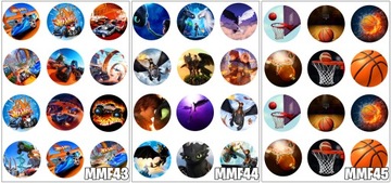 OPŁATEK NA MUFFINKI CIASTECZKA FORTNITE 12 SZT