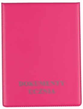 RÓŻOWA OKŁADKA Ozdobna etui na DOKUMENTY ucznia Pionowe KOLOROWE Biurfol