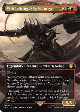MTG Witch-king, Sky Scourge *Borderless* FOIL (MR)
