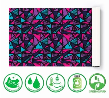 Коврик защитный 120х60 на письменный стол Graffiti Triangles