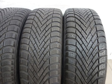 185/60R16 5X100 KOLA ZIMNÍ ORIGINÁLNÍ VW POLO PNEUMATIKY PIRELLI 4X7MM JAKO NOVÉ