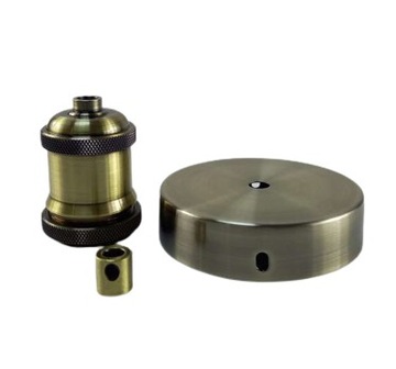 РЕТРО КРЫШКА С ПОТОЛКОМ КОМПЛЕКТ E27, ПАТИНА