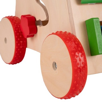 Деревянные обучающие интерактивные ходунки KiddyMoon WK-002