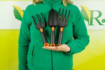 KRZESEŁKO DO PLEWIENIA pielenia PODKŁADKA klęcznik SCHOWEK +NARZĘDZIA 3 szt