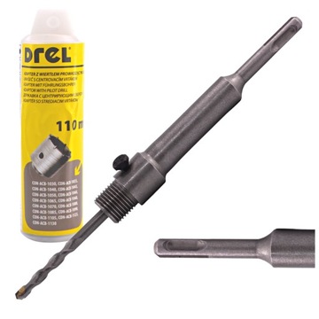 ADAPTER SDS+ DO OTWORNIC Z WIERTŁEM 110 mm