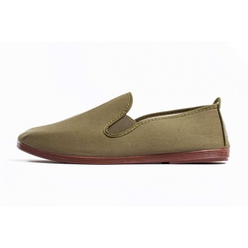 WYGODNE ESPADRYLE TENISÓWKI WKŁADANE khaki r. 42
