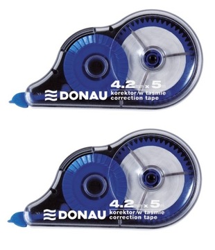 Korektor w taśmie DONAU myszka 4,2mmx5m 2 sztuki