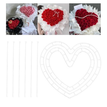 Рамка для венка, цветочная композиция венок, образующая форму сердца для нового