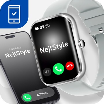 SMARTWATCH ZEGAREK POLSKIE MENU ROZMOWY SPORT SMART WATCH MĘSKI ORAZ DAMSKI