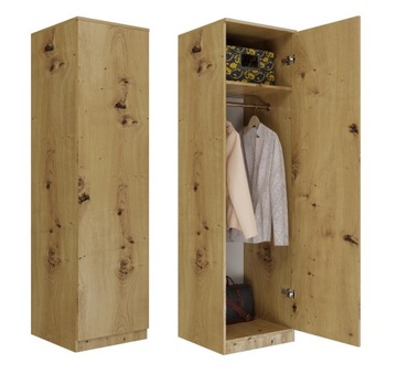 ГАРДЕРОБ ДВЕРИ ГАРДЕРОБА ПОЛКИ SD-50 ДУБ АРТИЗАН